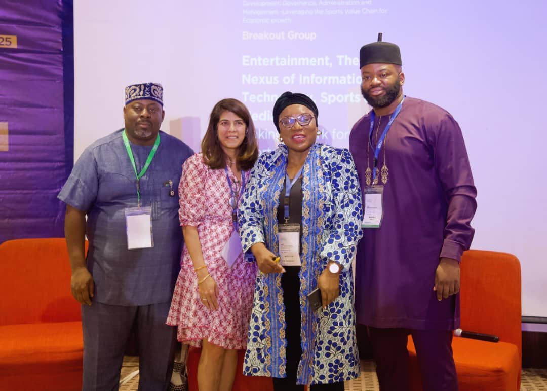 Moderator: Ms. Nkechi Obi; CEO, Sport Nigeria LTD/GTE, Mr. Obi Asika; DG National Council for Arts & Culture, Mr. Maxwell Kalu; Founder, AWFC, Angeli Gianchandani; Brand Marketing & Faculty Member, New York University and Ms. Anita Ibru; Chief Strategy Officer (Global), Guardian Nigeria
