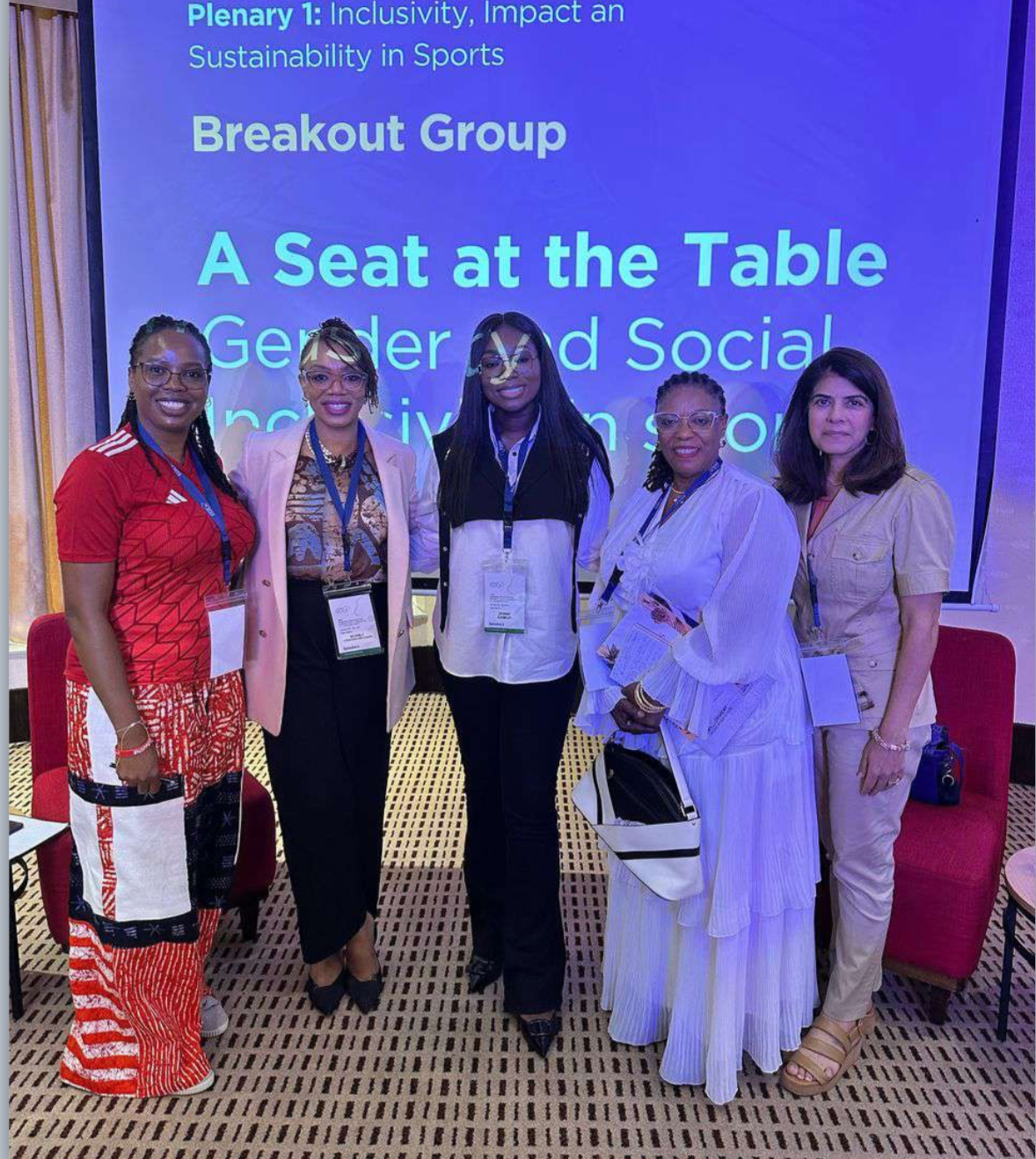 Bridging the Gender Gap in Sports: L-R: 1.⁠ ⁠Ms. Nneka Ifeoma Okafor, Ph.D. (UNESCO Nigeria); 2.⁠ ⁠Beverley Agbakoba-Onyejianya (Partner/Head, Sports, Entertainment and Technology - Olisa Agbakoba Legal) 3.⁠ ⁠Debbie Larry-Izamoje, (CEO, Brila Media) 4.⁠ ⁠Hon. Agnes Atsu (Commissioner of Sports, Cross River and Angeli Gianchandani (Global Brand Marketing Leader & Faculty Member, New York University)
