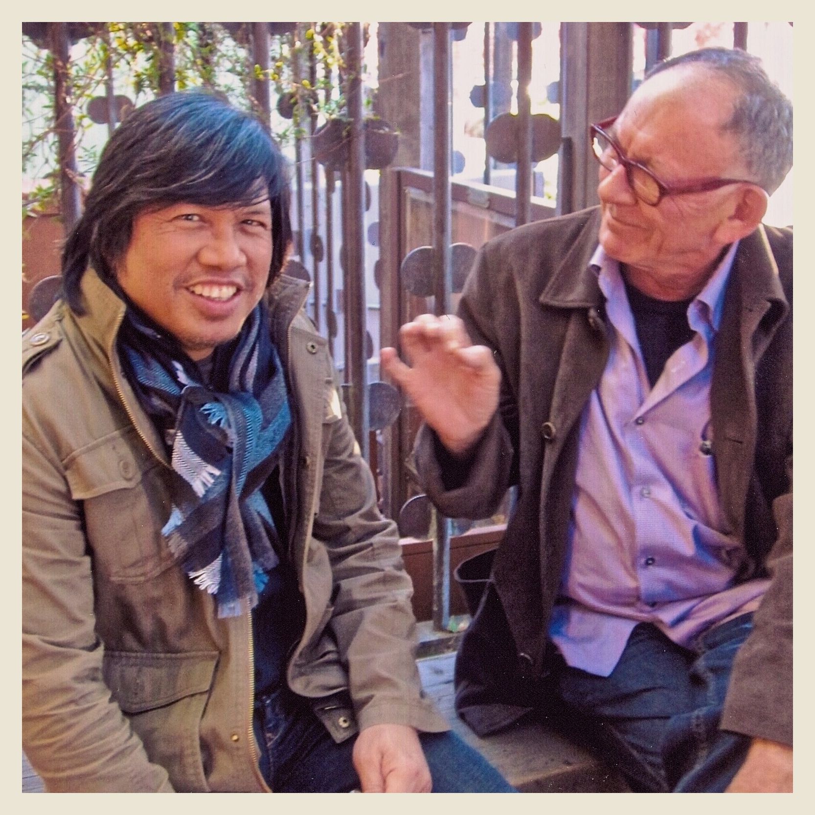 The author with Kermit Lynch, 2010, Berkeley.