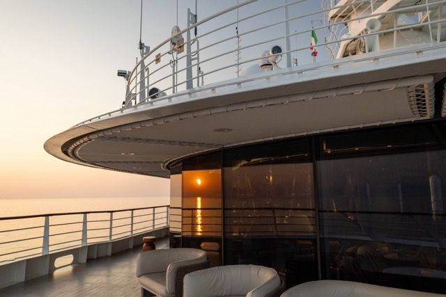 Sunrise on Le Bougainville, a Pontant cruise