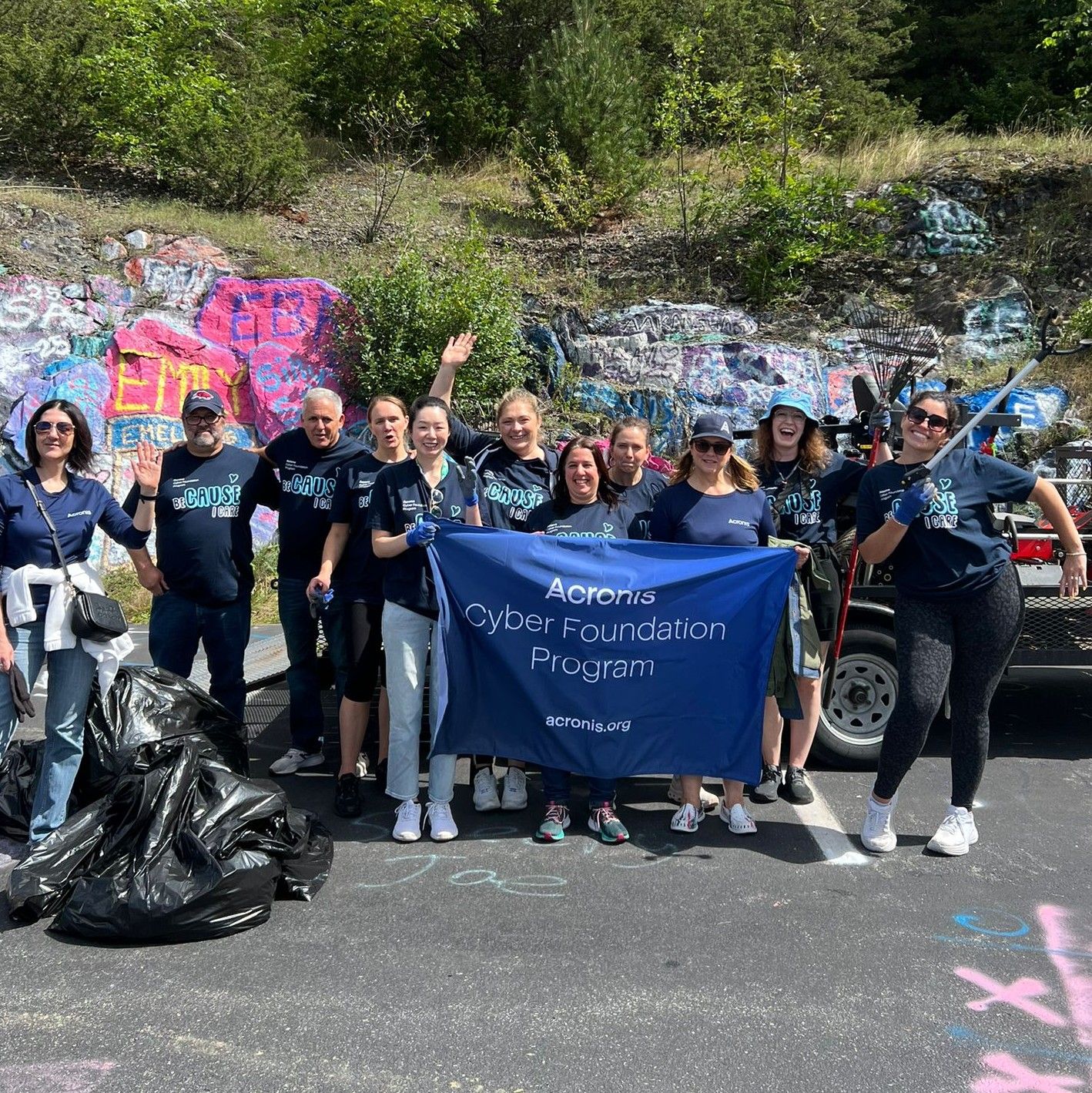 Acronis Cyber Foundation Burlington Clean-up 2024
